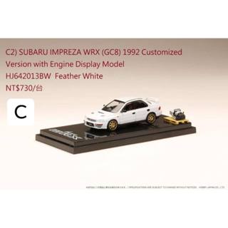 TSAI模型車販賣鋪 SUBARU IMPREZA WRX (GC8) 1992 (HJ642013BW)