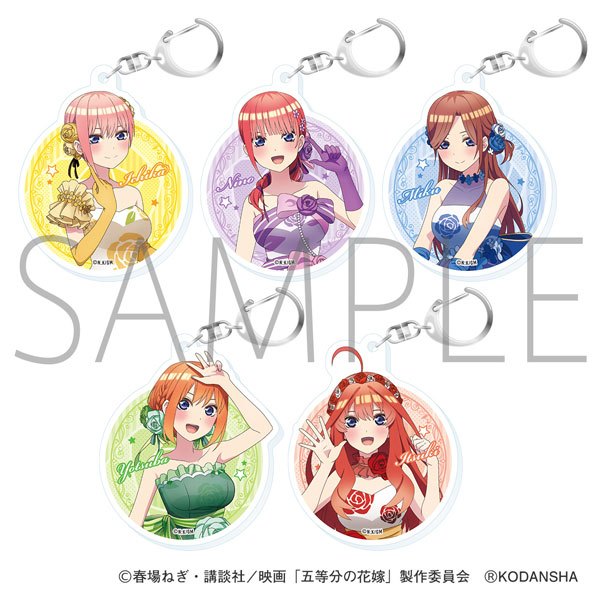 【小基蛋的玩具箱】日版現貨 五等分的花嫁 婚宴禮服 披露宴 壓克力吊飾 中野一花 中野二乃 中野三玖 中野四葉 中野五月