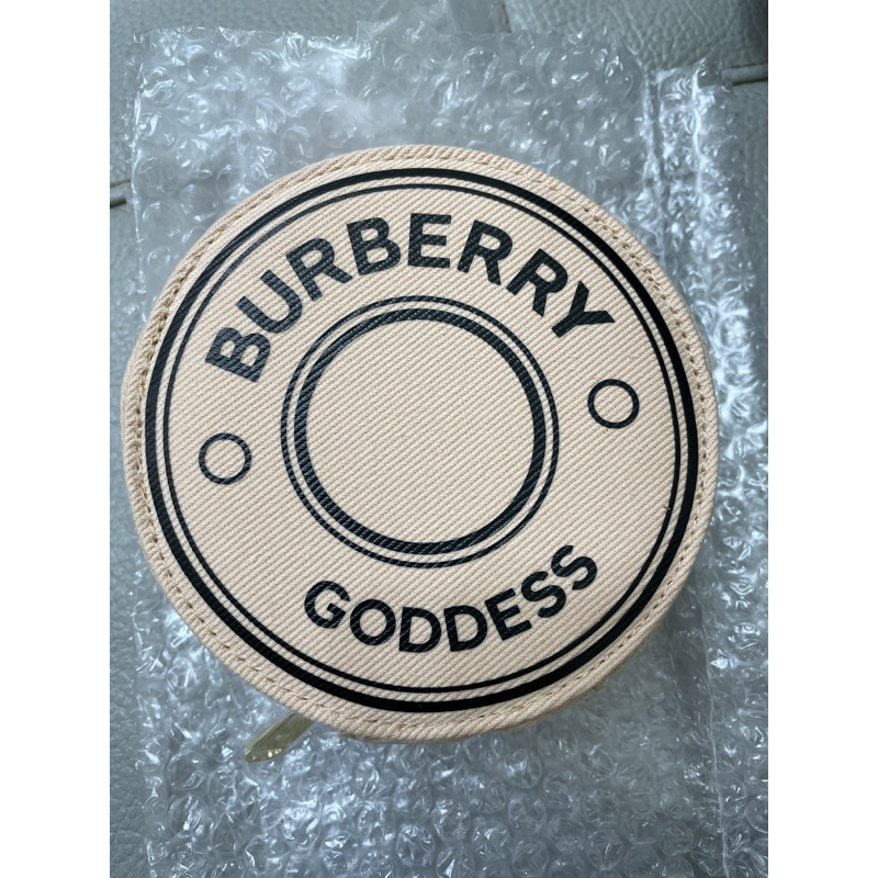 全新-Burberry 圓餅化妝包