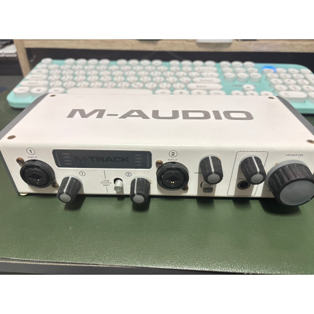 錄音介面 M-Audio M-TRACK II 二代 錄音介面音效卡 二手