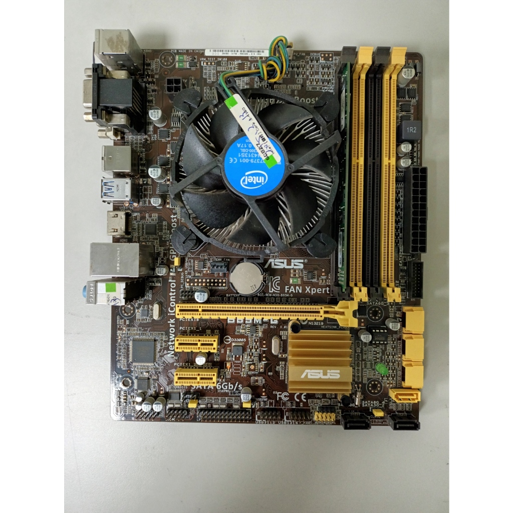 INTEL I3-4150 + ASUS B85M-G +金士頓 DDR3 4G CPU+主機版+記憶體