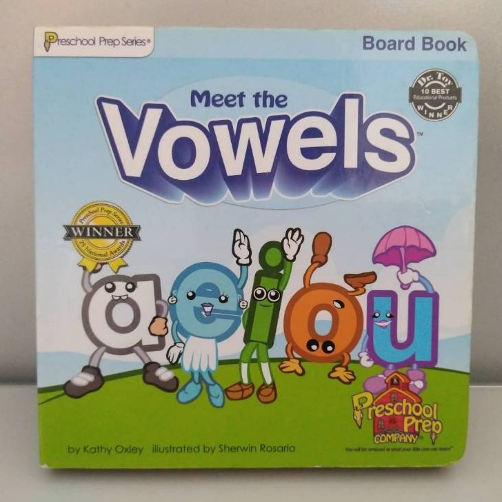 二手英文厚書 Meet the Vowels／Preschool Prep Campany／by Kathy Oxley