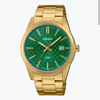 【CASIO 卡西歐】潮流格紋不鏽鋼腕錶MTP-VD03G-3A 41mm 現代鐘錶