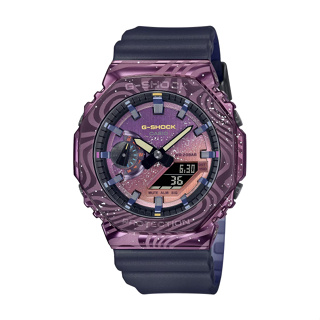 【CASIO G-SHOCK】銀河系列八角雙顯休閒運動腕錶-神秘紫/GM-2100MWG-1A/台灣總代理公司貨享一年保