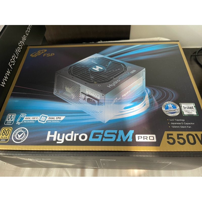 【二手】 FSP 全漢 Hydro GSM PRO 550W 80Plus 金牌 電源供應器