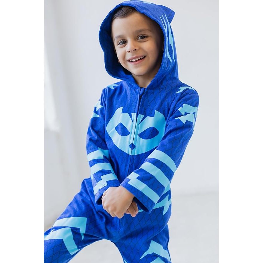 預購👍正版空運👍美國 睡衣小英雄 PJ MASKS 男童 睡衣 萬聖節 連身衣 裝扮服