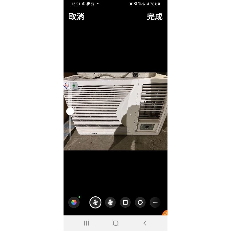 二手中古東元1.3噸窗型冷氣，寬60cm，高42cm，保固3個月，請詢問大戶藥師