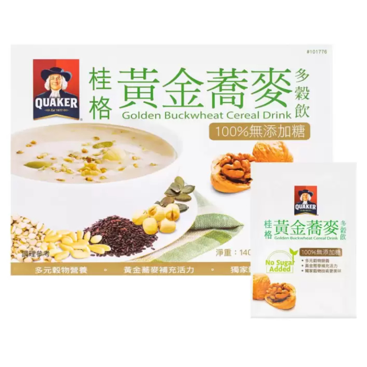 COSTCO代購 好市多 桂格 QUAKER 無糖黃金蕎麥多穀飲 28公克 無糖 蕎麥 多穀飲 穀粉 蕎麥 堅果 綜合