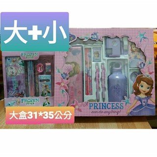 蘇菲亞小公主 冰雪奇緣 文具套裝禮盒 買大送小