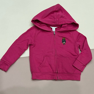 Polo Ralph Lauren 桃紅 連帽外套 圍巾熊 24M