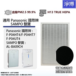 適用Panasonic國際牌F-P04UT4 F-P04HT7 聲寶Sampo AL-BA09CH空氣清淨機HEPA濾網