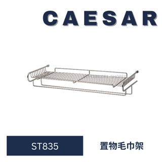 caesar 凱撒 ST835 置物架 置物毛巾架 毛巾架 浴室置物架 浴室毛巾架 不銹鋼 珍珠鎳