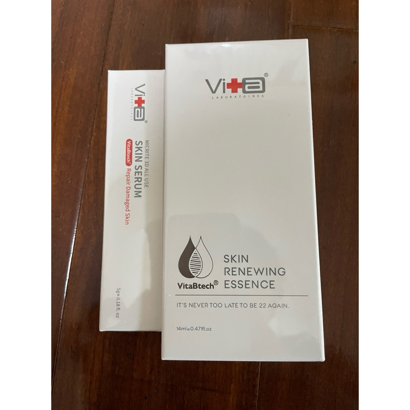 全新—VitaBtech薇佳再生肌原液14ml+全能精華5g