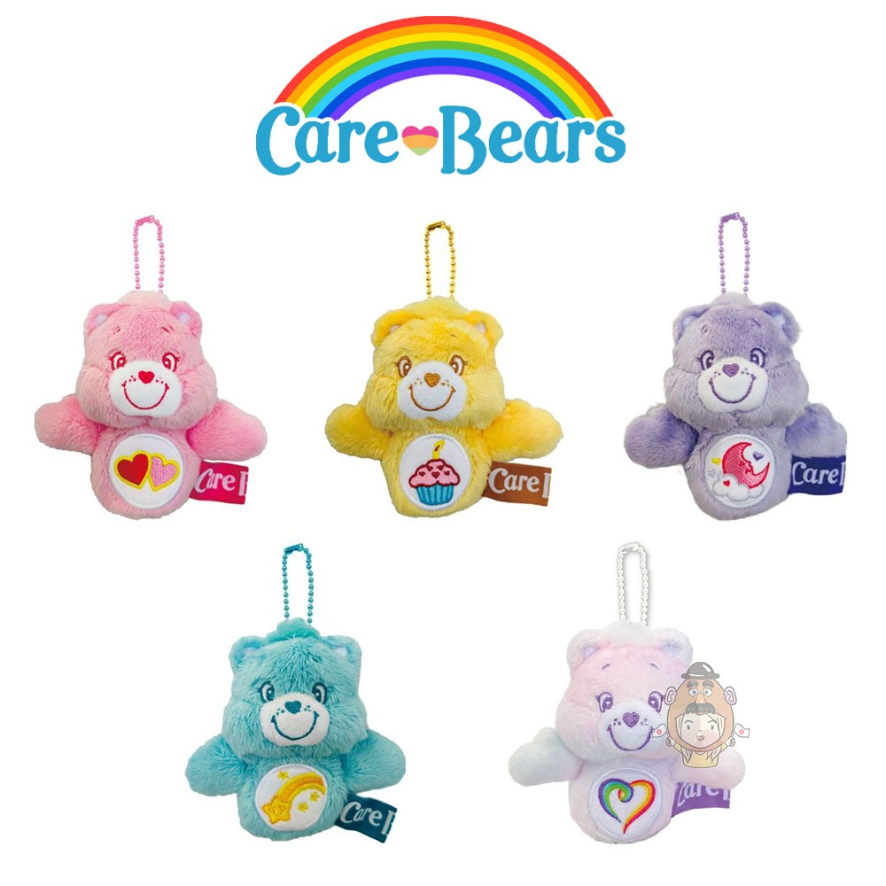 雀斑日鋪❤️現貨【CAREBEARS手指玩偶吊飾】日本正版 彩虹熊 Care Bears 愛心熊 療癒 可愛造型吊飾