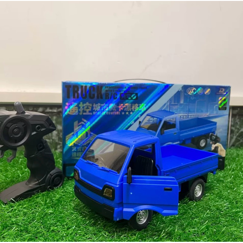《📣📣限時優惠📣📣》藍色小貨車D12 遙控五通道 1:16  R/C飄移 雙開門 燈光音效 甩尾車 附高效鋰電池