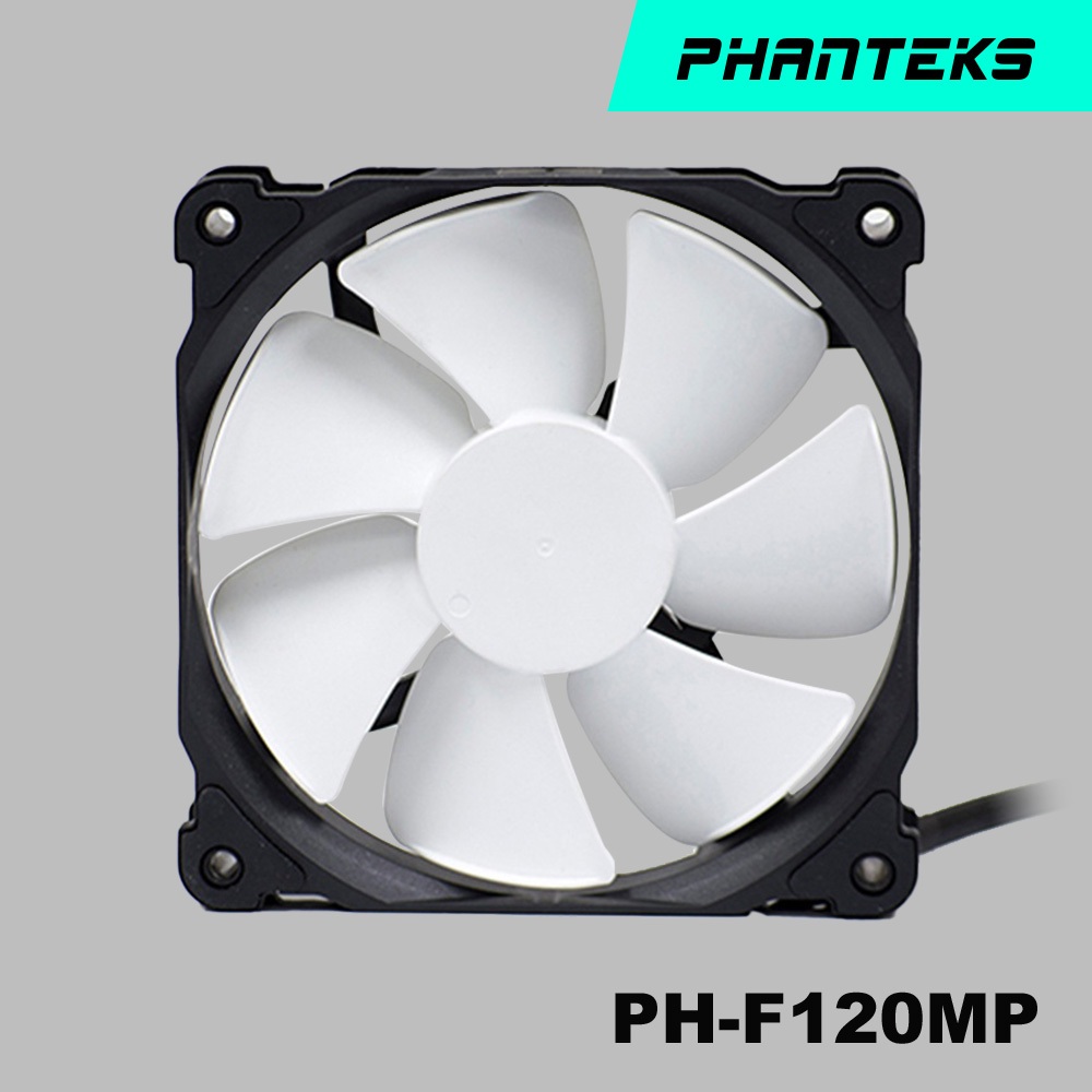 Phanteks 追風者PH-F120MP_BK_PWM高風壓版黑白12公分冷排散熱風扇