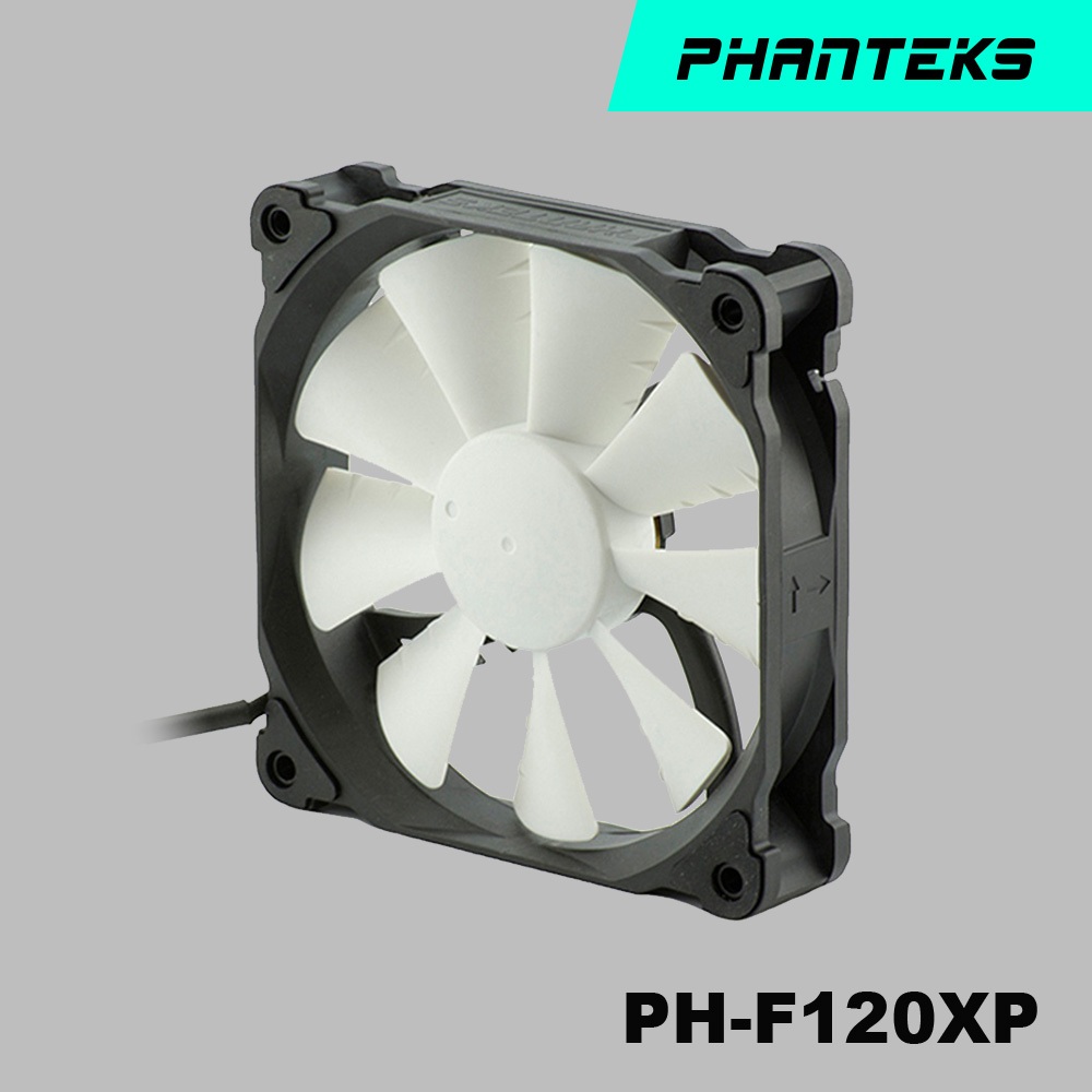 Phanteks 追風者 PH-F120XP_BK大風量版黑白12公分機箱散熱風扇