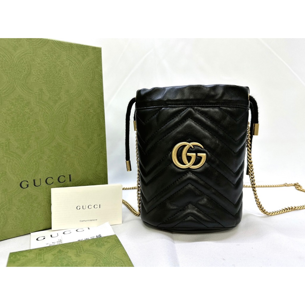 GUCCI Marmont迷你水桶包