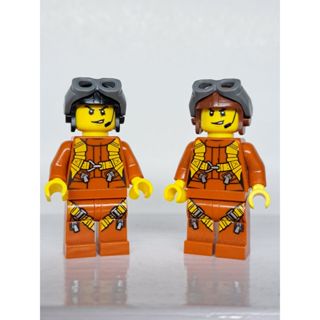 <樂高人偶小舖>正版LEGO 自選 A71 駕駛員 飛行員 頭盔 黑 咖啡 擋風面罩 飛官 捍衛戰士