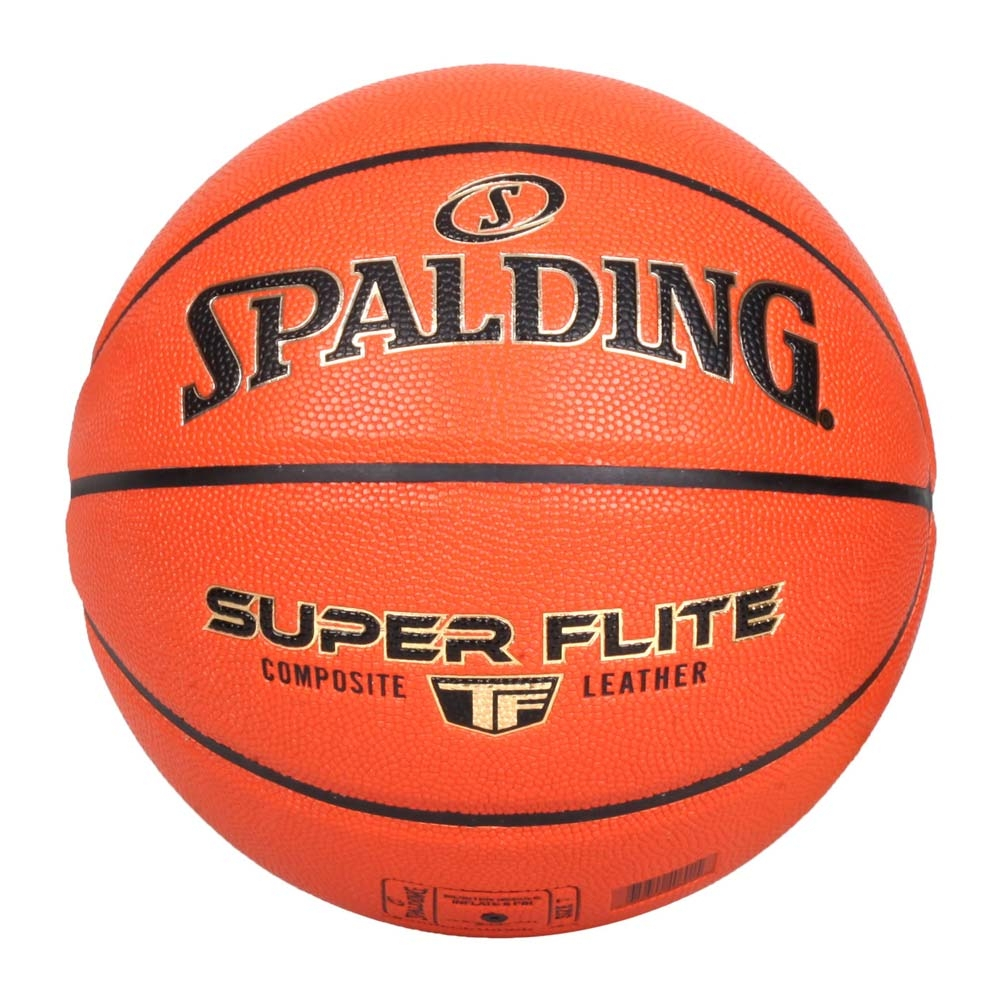 SPALDING SUPER FLITE #7合成皮籃球-室內外 7號球 斯伯丁  橘黑金 SPA76927