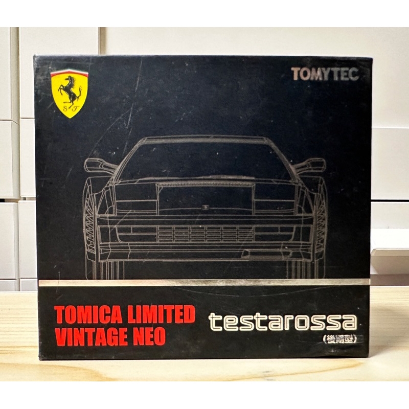 Tomica tomytec 法拉利 Testarossa 黑色 盒面刮傷