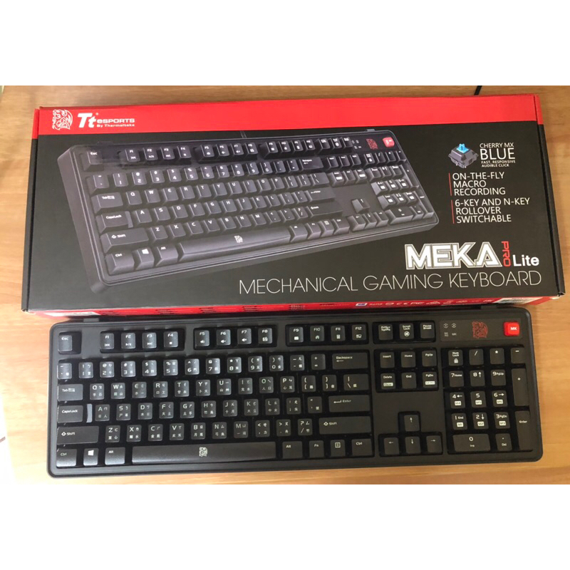 ［免運費] Thermaltake 曜越 MEKA PRO LITE 拓荒者 專業無背光版 青軸 電競鍵盤 機械鍵盤