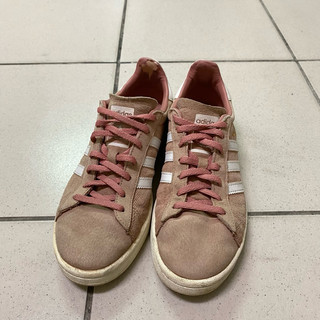 愛迪達 ADIDAS ORIGINALS CAMPUS 乾燥玫瑰色 二手鞋 尺寸23.5