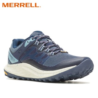【MERRELL 美國】ANTORA 3 GORE-TEX 女防水輕量越野健行鞋 深藍 ML037342 登山鞋 郊山鞋