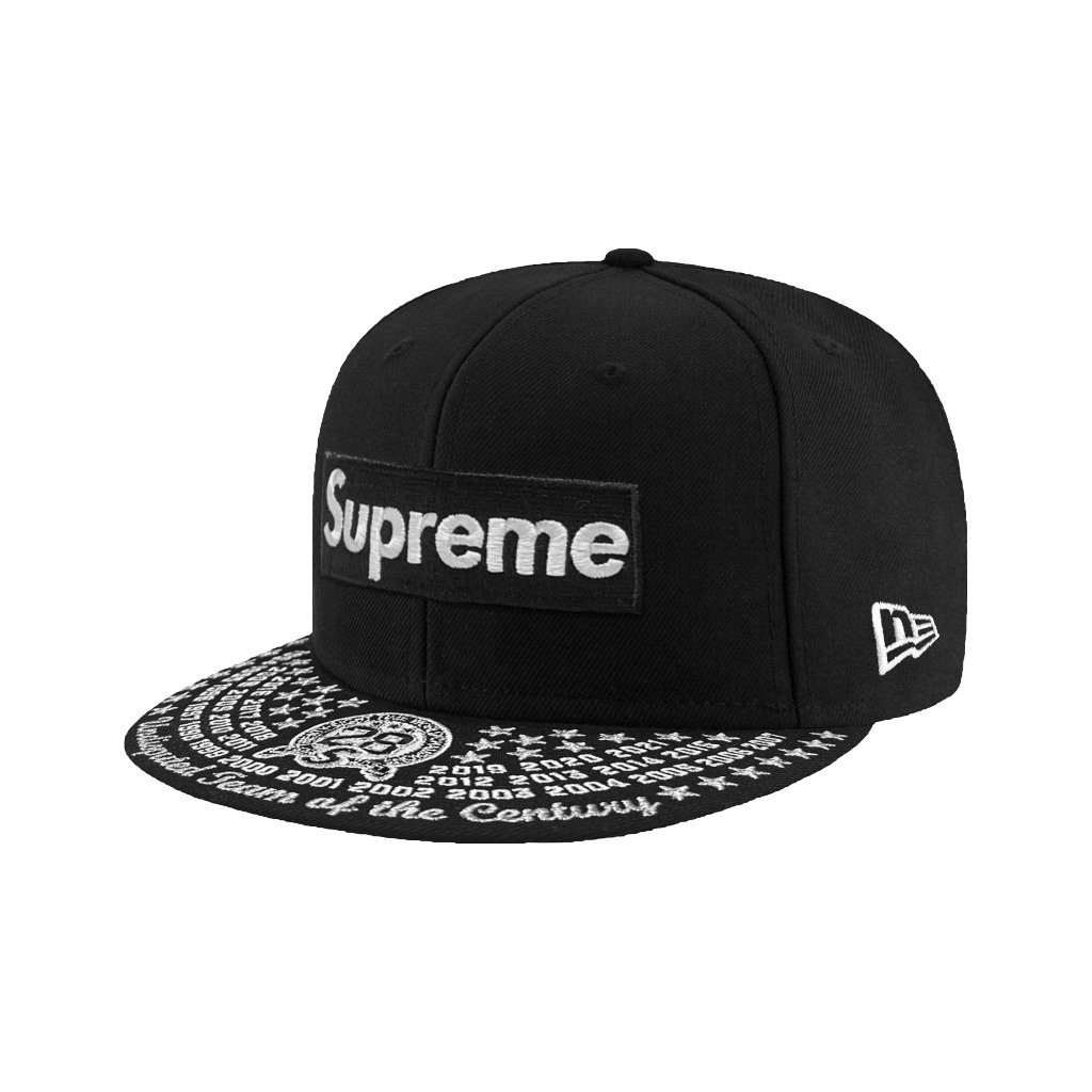 SUPREME X NEW ERA 5950 UNDISPUTED BOX LOGO 黑 棒球帽【TCC】