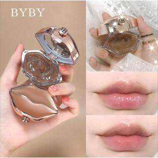 【美羽美妝】BYBY 黑糖冰沙唇部磨砂膏 淡化唇紋滋潤保濕修護溫和去角質帶唇刷