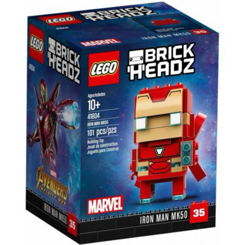 【台中翔智積木】 LEGO 樂高 BRICKHEADZ系列 41604 Iron Man MK50 鋼鐵人 馬克50