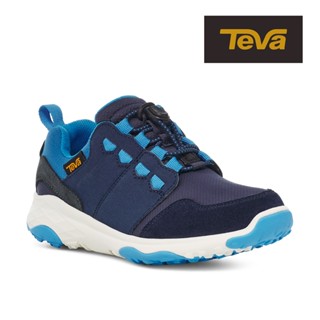 【TEVA】中大童健行鞋 低筒防潑水戶外登山鞋/休閒鞋/運動鞋-Canyonview RP 靛藍/馬里布藍(原廠)