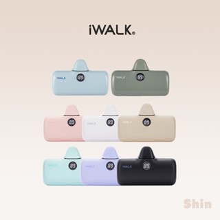 現貨24h💕【iWALK Pro】第五代快充加長版 直插式行動電源 電量顯示 適用iPhone 安卓 口袋電源 口袋充