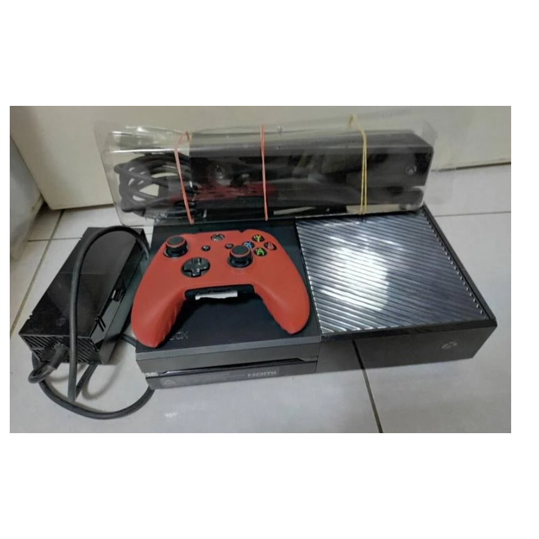 微軟microsoft XBOX one 1540+Kinet+無線搖桿+變壓器 藍光播放 +500附運動大會對抗賽中文