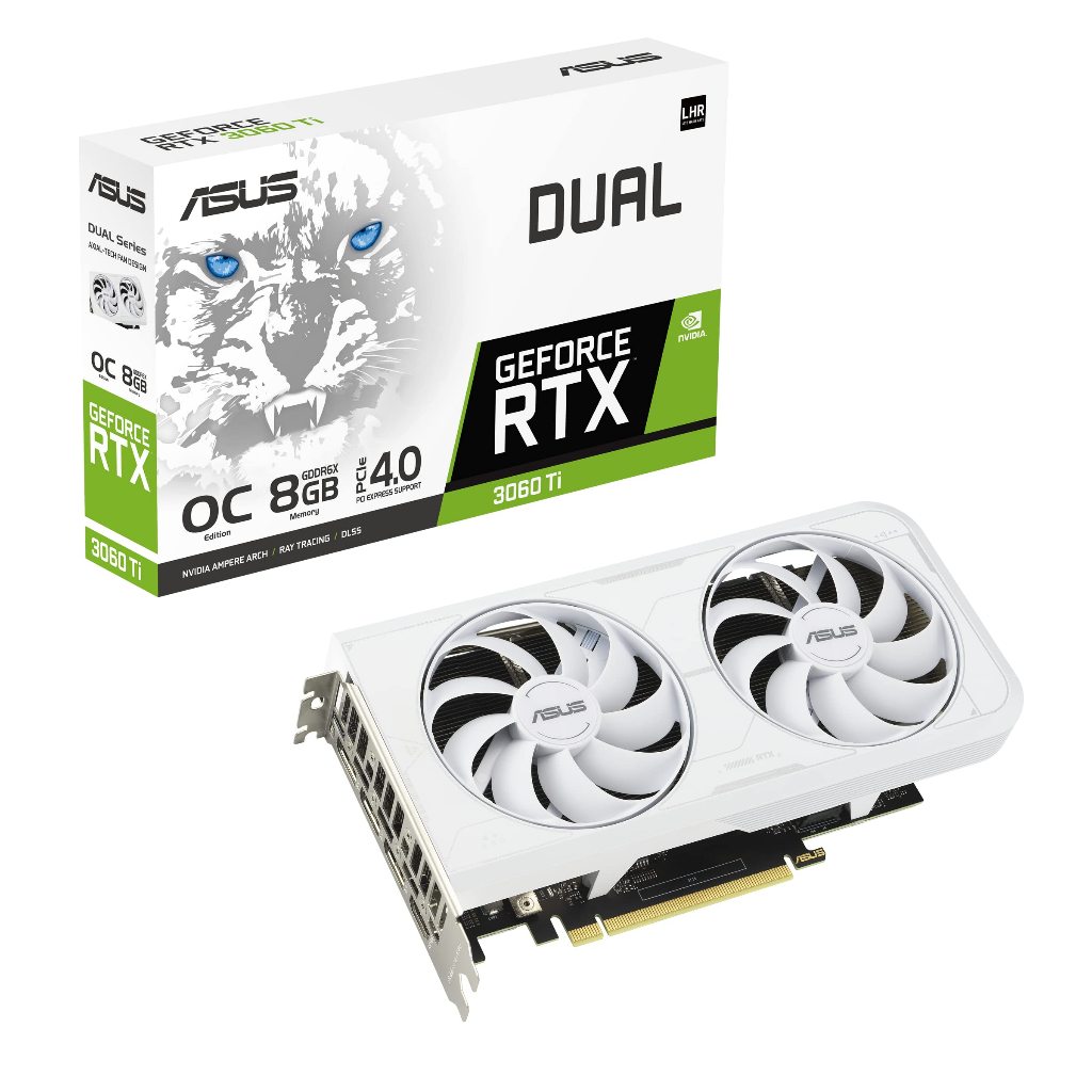 ASUS ASUS 華碩 Dual NVIDIA GeForce RTX 3060 Ti White OC 版顯示卡