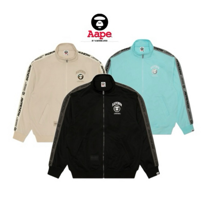 AAPE Moonface patch track jacket防風夾克 潮流 正品代購 猿人 運動 外套