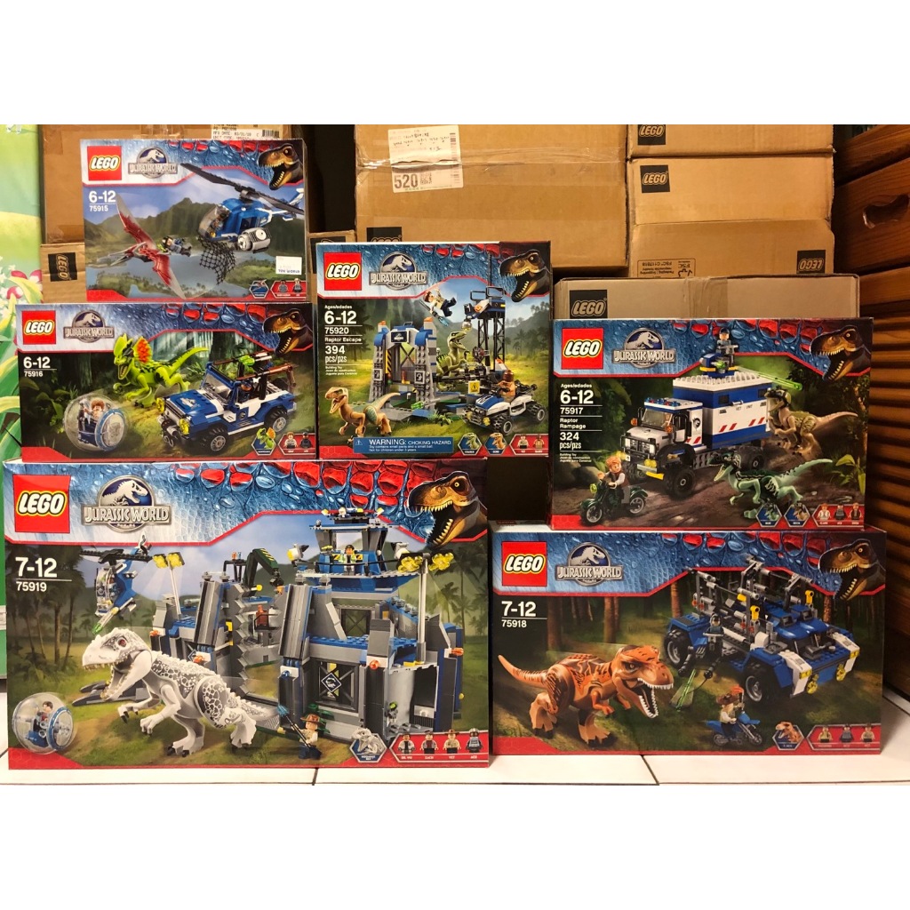 LEGO 75915 75916 75917 75918 75918 75919 75920 侏儸紀世界 六盒不拆售