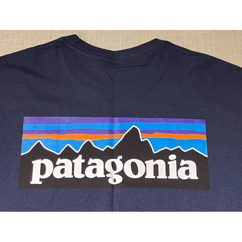 【BQR】真品免運 Patagonia 海軍藍 短袖 T-Shirt T恤 P-6 Logo 基本款