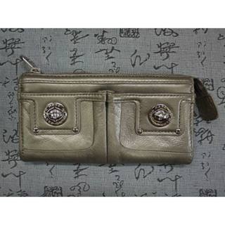 Marc Jacobs 高階真皮雙口袋金屬釦拉鍊長夾 Marc By Marc Jacobs