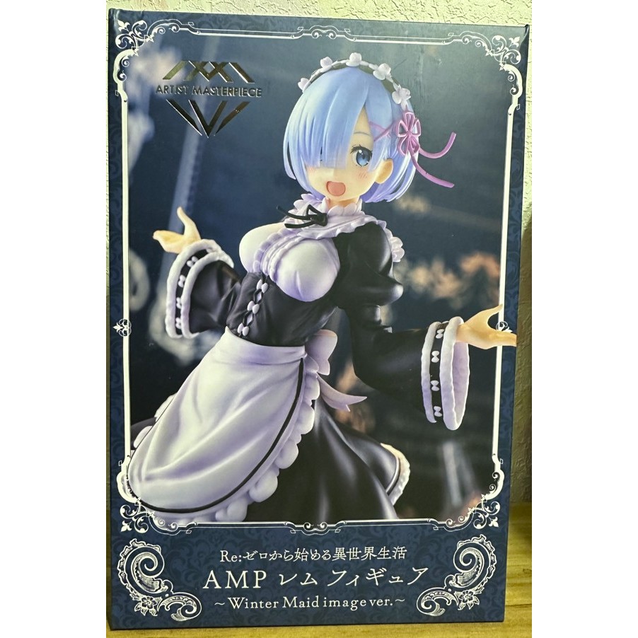 FGS&gt; 正版 日版 TAITO RE 從零開始的異世界生活 AMP 雷姆 蕾姆 冬季女僕 冬服 美女 公仔