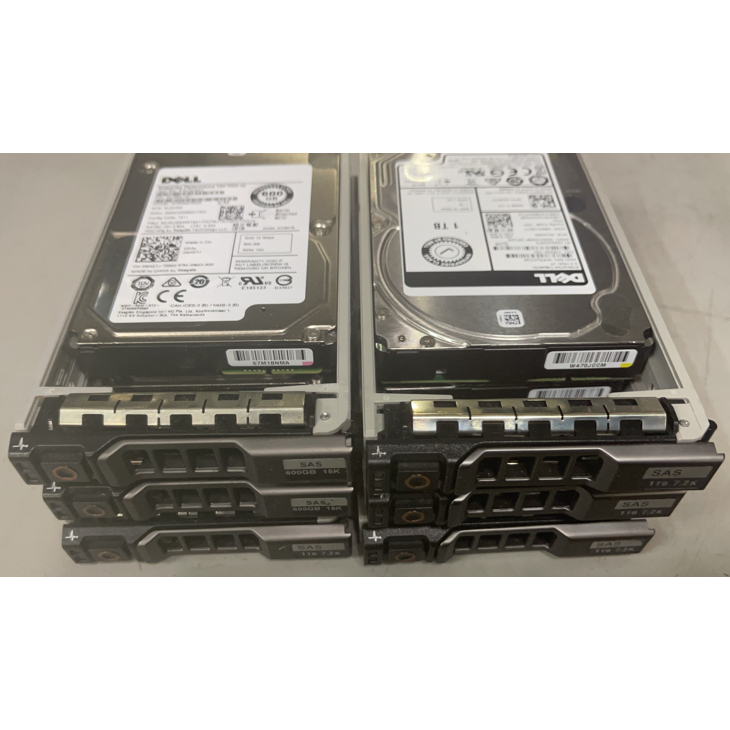 DELL SAS 600G HDD/15K &amp; 1TB 7.2K 2.5 吋 原廠