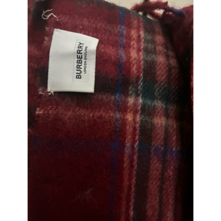 全新‼️正品 burberry 買一條 抵十條雜牌💗羊絨羊毛 格紋圍巾🧣低調奢華 紅格紋