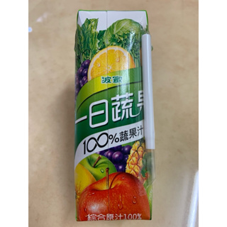 波蜜 一日蔬果100%蔬果汁 250ml