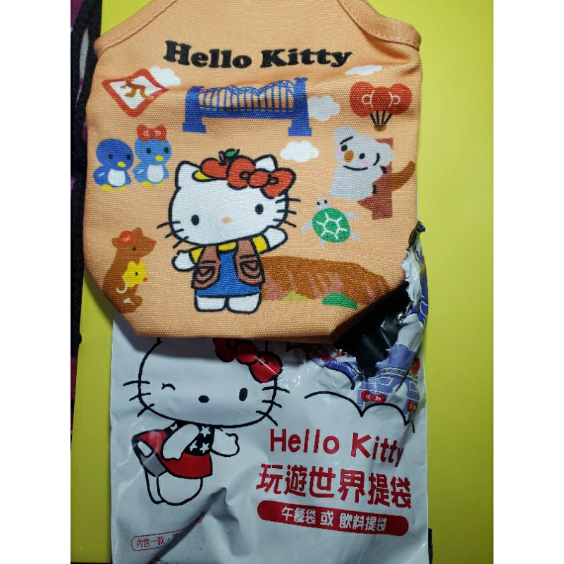 《全新》7-11 Hello Kitty 玩遊世界飲料提袋--澳洲款