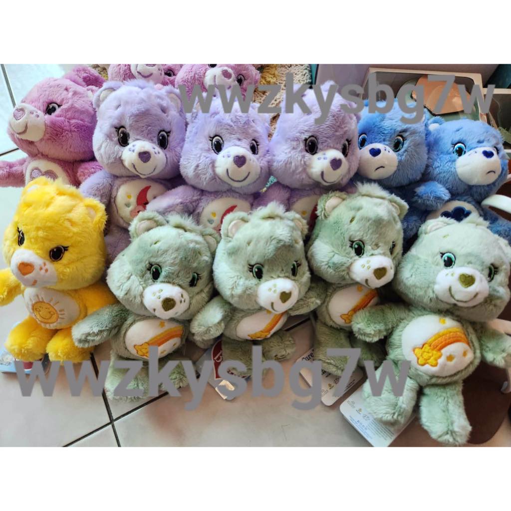 泰國 代購 Care Bears 刺繡 彩虹小熊 吊飾 禮物