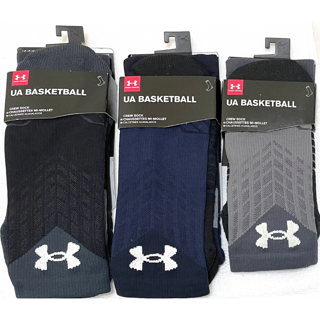 火星人} 原廠正品 Under Armour Basketball Crew男排汗快乾籃球襪小腿襪 UA 1292873