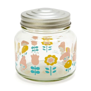 Sanrio 三麗鷗 日本製 玻璃儲物罐 玻璃收納罐 美樂蒂 夏日花朵 109029