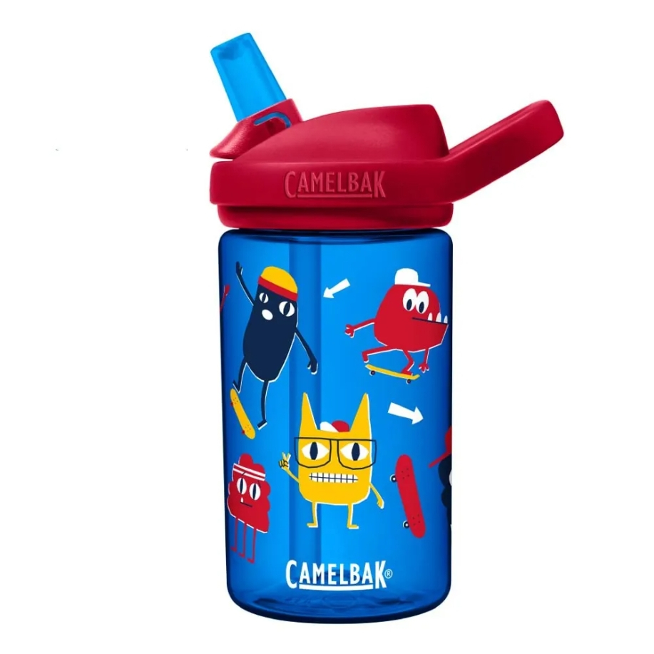 CamelBak 400ml EDDY+ KIDS兒童吸管運動水瓶RENEW 滑板怪獸【贈防塵蓋】