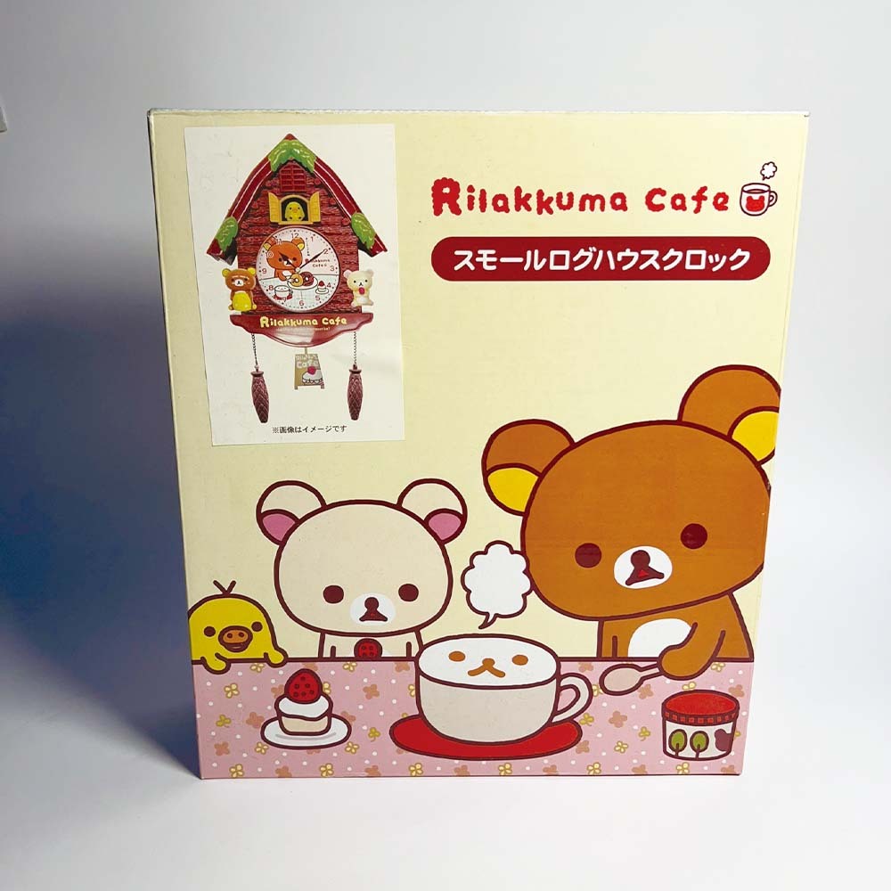 收藏品 早期 日本 Rilakkuma 拉拉熊 懶懶熊 牛奶熊 奶油熊 小雞 立體時鐘 掛鐘 咕咕鐘 盒損