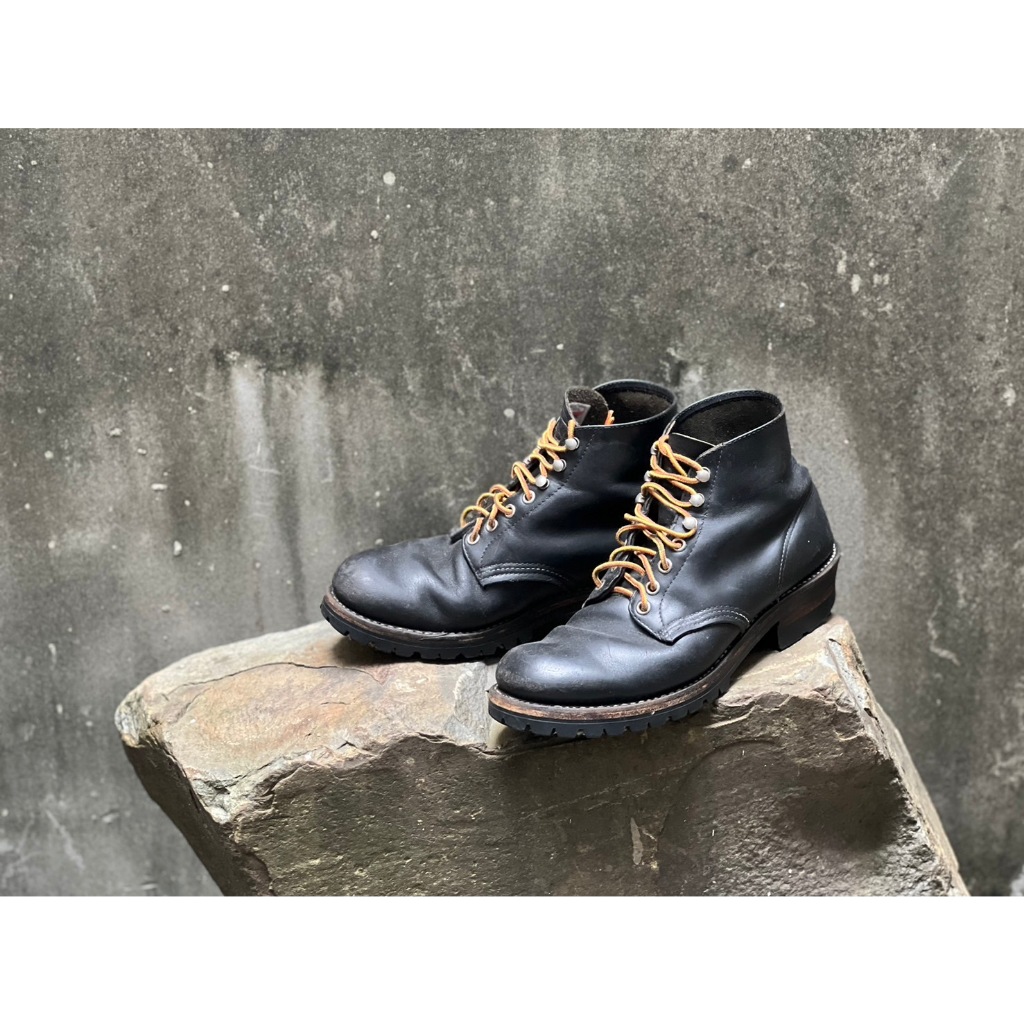 RED WING 8165-8.5D 刺繡標 90's 茶芯老品 vintage 紅翼